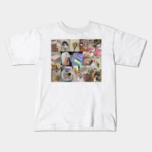 crochet aesthetic collage Kids T-Shirt